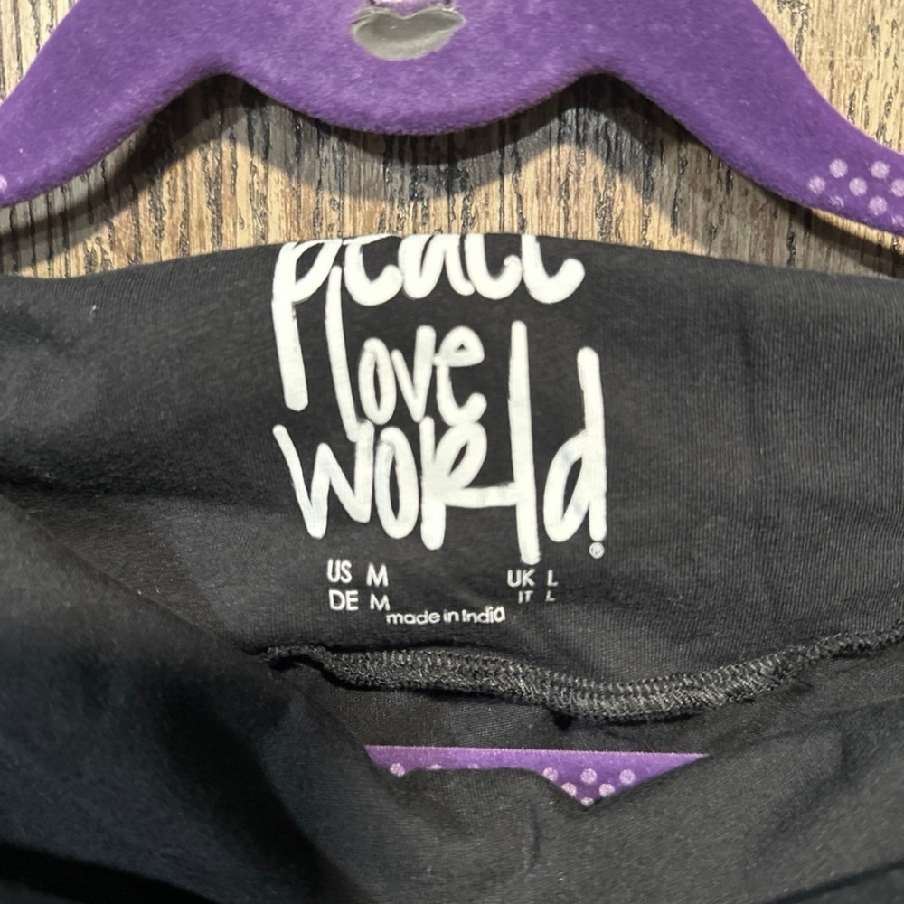 Peace Love World Side Cowl Long Sleeve Top - Picture 2 of 4